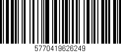 Código de barras (EAN, GTIN, SKU, ISBN): '5770419626249'