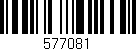 Código de barras (EAN, GTIN, SKU, ISBN): '577081'