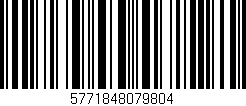 Código de barras (EAN, GTIN, SKU, ISBN): '5771848079804'