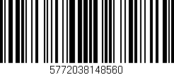 Código de barras (EAN, GTIN, SKU, ISBN): '5772038148560'