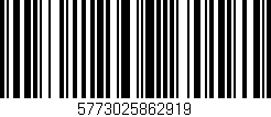 Código de barras (EAN, GTIN, SKU, ISBN): '5773025862919'
