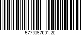 Código de barras (EAN, GTIN, SKU, ISBN): '5773057001.20'