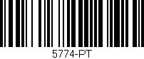 Código de barras (EAN, GTIN, SKU, ISBN): '5774-PT'