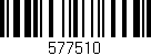 Código de barras (EAN, GTIN, SKU, ISBN): '577510'