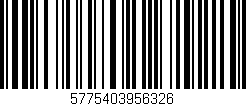 Código de barras (EAN, GTIN, SKU, ISBN): '5775403956326'