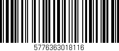 Código de barras (EAN, GTIN, SKU, ISBN): '5776363018116'