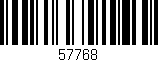 Código de barras (EAN, GTIN, SKU, ISBN): '57768'