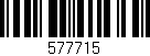 Código de barras (EAN, GTIN, SKU, ISBN): '577715'