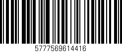 Código de barras (EAN, GTIN, SKU, ISBN): '5777569614416'