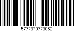Código de barras (EAN, GTIN, SKU, ISBN): '5777678776852'