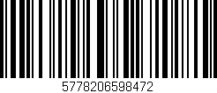 Código de barras (EAN, GTIN, SKU, ISBN): '5778206598472'