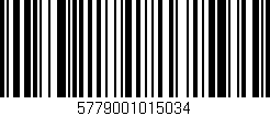 Código de barras (EAN, GTIN, SKU, ISBN): '5779001015034'