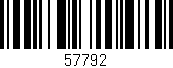 Código de barras (EAN, GTIN, SKU, ISBN): '57792'