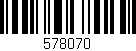 Código de barras (EAN, GTIN, SKU, ISBN): '578070'