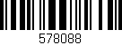 Código de barras (EAN, GTIN, SKU, ISBN): '578088'