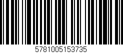 Código de barras (EAN, GTIN, SKU, ISBN): '5781005153735'