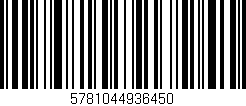 Código de barras (EAN, GTIN, SKU, ISBN): '5781044936450'