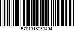 Código de barras (EAN, GTIN, SKU, ISBN): '5781815360484'