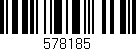 Código de barras (EAN, GTIN, SKU, ISBN): '578185'