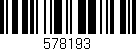 Código de barras (EAN, GTIN, SKU, ISBN): '578193'