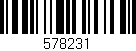 Código de barras (EAN, GTIN, SKU, ISBN): '578231'