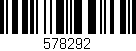 Código de barras (EAN, GTIN, SKU, ISBN): '578292'