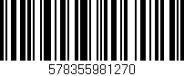 Código de barras (EAN, GTIN, SKU, ISBN): '578355981270'