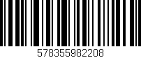 Código de barras (EAN, GTIN, SKU, ISBN): '578355982208'