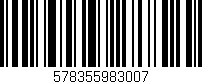 Código de barras (EAN, GTIN, SKU, ISBN): '578355983007'