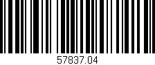 Código de barras (EAN, GTIN, SKU, ISBN): '57837.04'