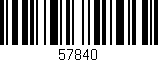 Código de barras (EAN, GTIN, SKU, ISBN): '57840'