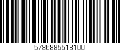 Código de barras (EAN, GTIN, SKU, ISBN): '5786885518100'