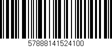 Código de barras (EAN, GTIN, SKU, ISBN): '57888141524100'