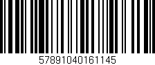 Código de barras (EAN, GTIN, SKU, ISBN): '57891040161145'