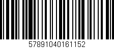 Código de barras (EAN, GTIN, SKU, ISBN): '57891040161152'