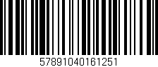Código de barras (EAN, GTIN, SKU, ISBN): '57891040161251'