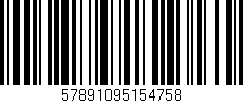 Código de barras (EAN, GTIN, SKU, ISBN): '57891095154758'