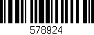 Código de barras (EAN, GTIN, SKU, ISBN): '578924'