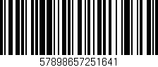 Código de barras (EAN, GTIN, SKU, ISBN): '57898657251641'