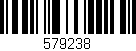 Código de barras (EAN, GTIN, SKU, ISBN): '579238'