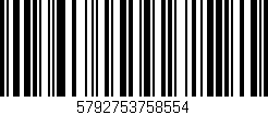 Código de barras (EAN, GTIN, SKU, ISBN): '5792753758554'