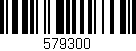 Código de barras (EAN, GTIN, SKU, ISBN): '579300'