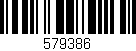 Código de barras (EAN, GTIN, SKU, ISBN): '579386'