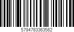 Código de barras (EAN, GTIN, SKU, ISBN): '5794783363562'