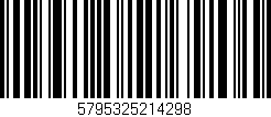 Código de barras (EAN, GTIN, SKU, ISBN): '5795325214298'