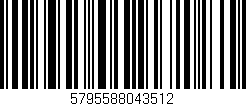 Código de barras (EAN, GTIN, SKU, ISBN): '5795588043512'