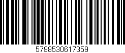 Código de barras (EAN, GTIN, SKU, ISBN): '5798530617359'