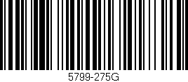 Código de barras (EAN, GTIN, SKU, ISBN): '5799-275G'