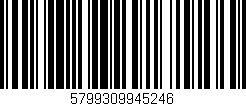 Código de barras (EAN, GTIN, SKU, ISBN): '5799309945246'