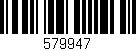Código de barras (EAN, GTIN, SKU, ISBN): '579947'